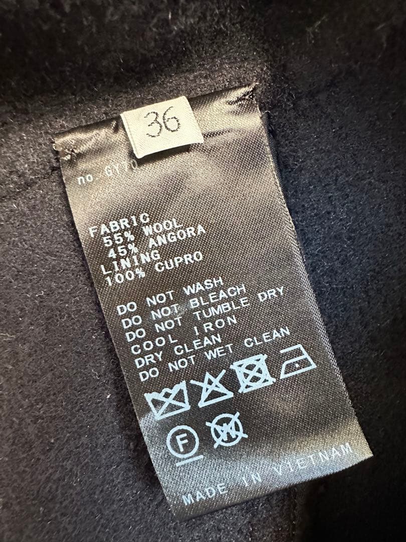 【今期 美品36】Deuxieme Classe *ウールアンゴラ リバーコート