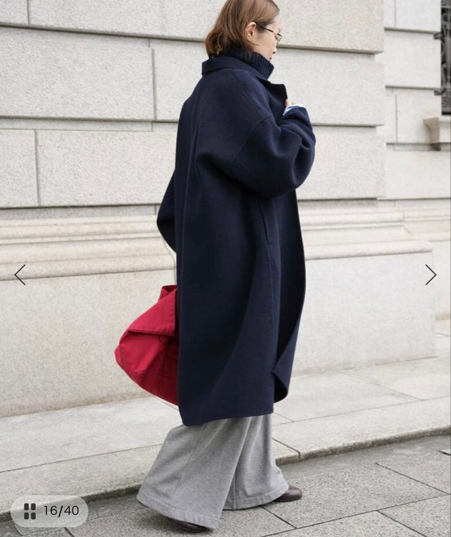 【今期 美品36】Deuxieme Classe *ウールアンゴラ リバーコート