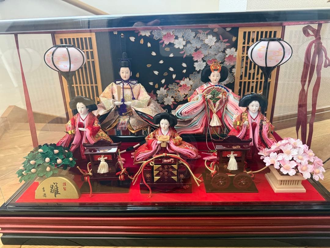 雛人形セット 5体 伝統的な和装