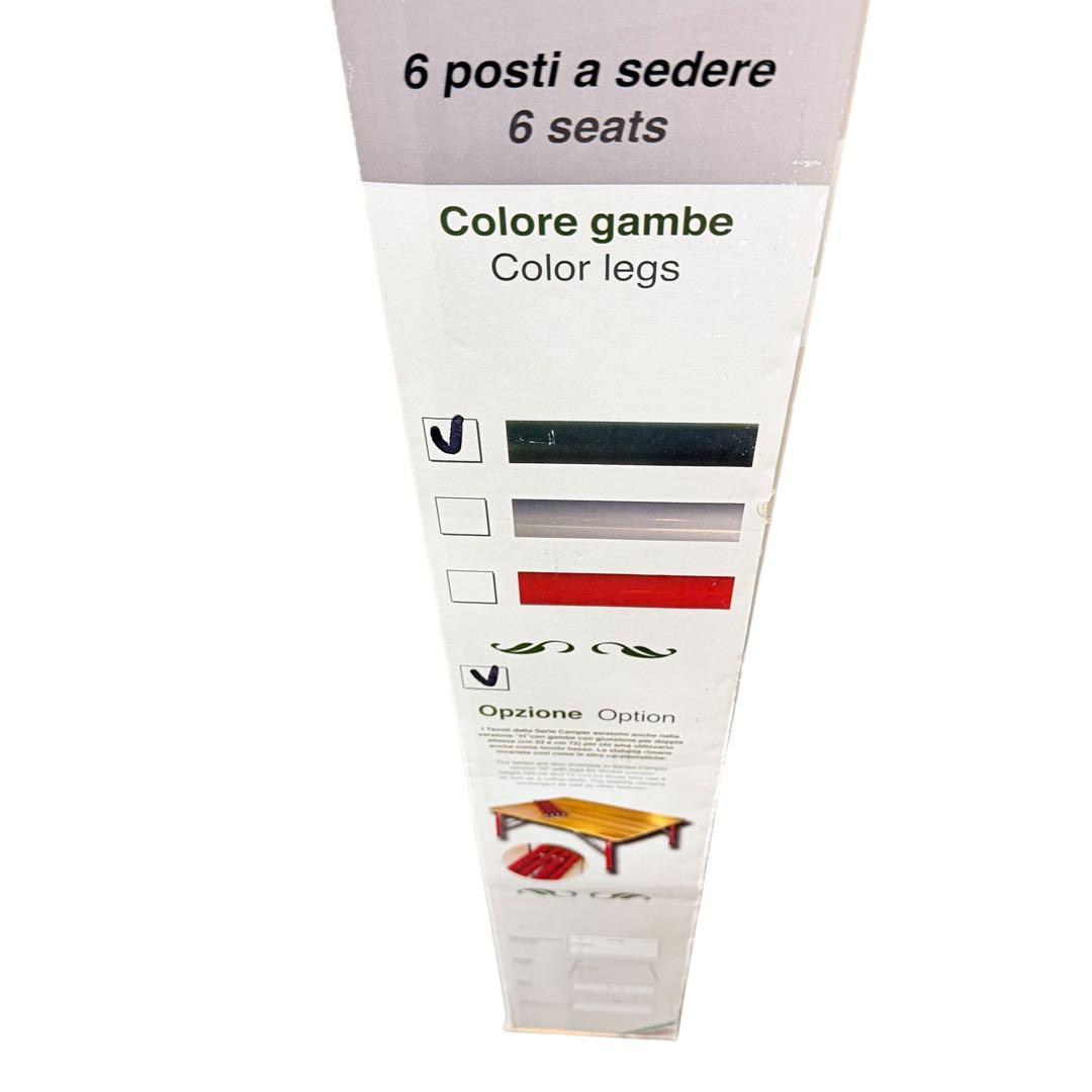 新品未開封 カステルメルリーノ 100☓60　ハイ＆ローキャンパーテーブル 黒