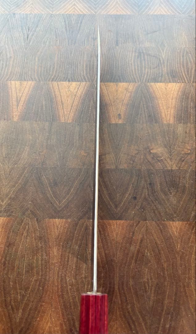 黒崎優　閃光　鋭　切付　筋引　包丁 270mm 紫檀　粉末ハイス