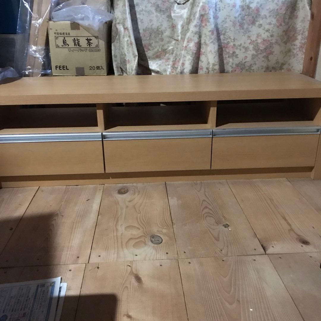 テレビ台 ナチュラルウッドカラー 引き出し 下開き扉付き ソフトダウンステー
