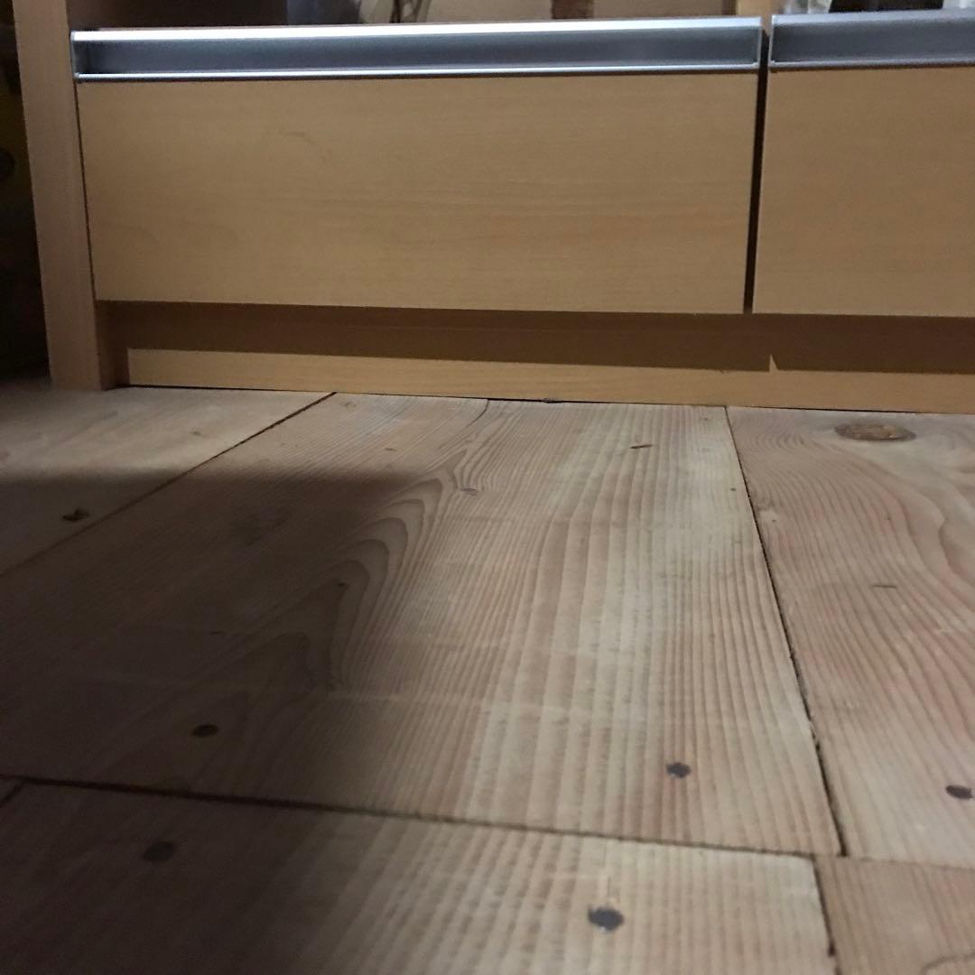 テレビ台 ナチュラルウッドカラー 引き出し 下開き扉付き ソフトダウンステー