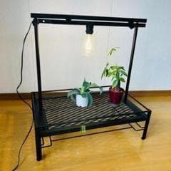 メッシュプランターラック　ダクトレール50cm 64cm x 40cm 受け皿