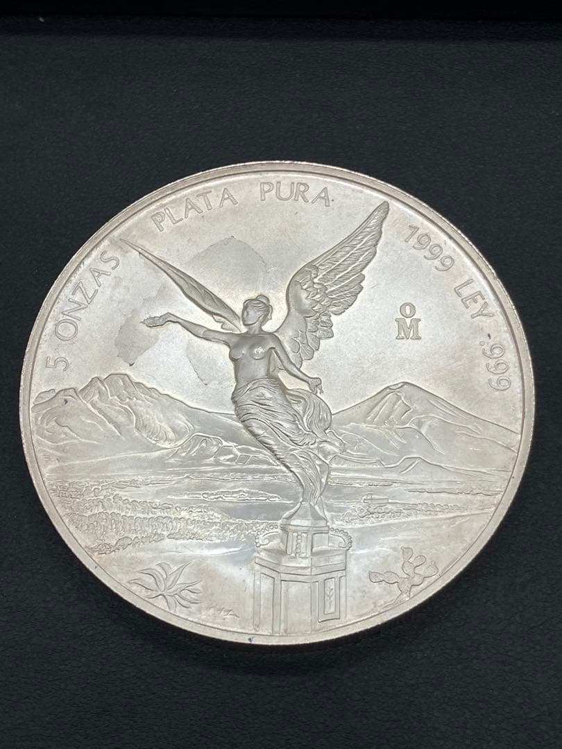 【ニケ 勝利の女神】1999年 メキシコ リベルタード純銀 5オンス 大型 銀貨