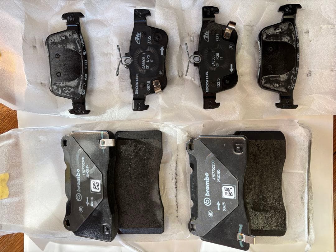 シビックタイプR FL5 純正ブレーキパッド 新車外し