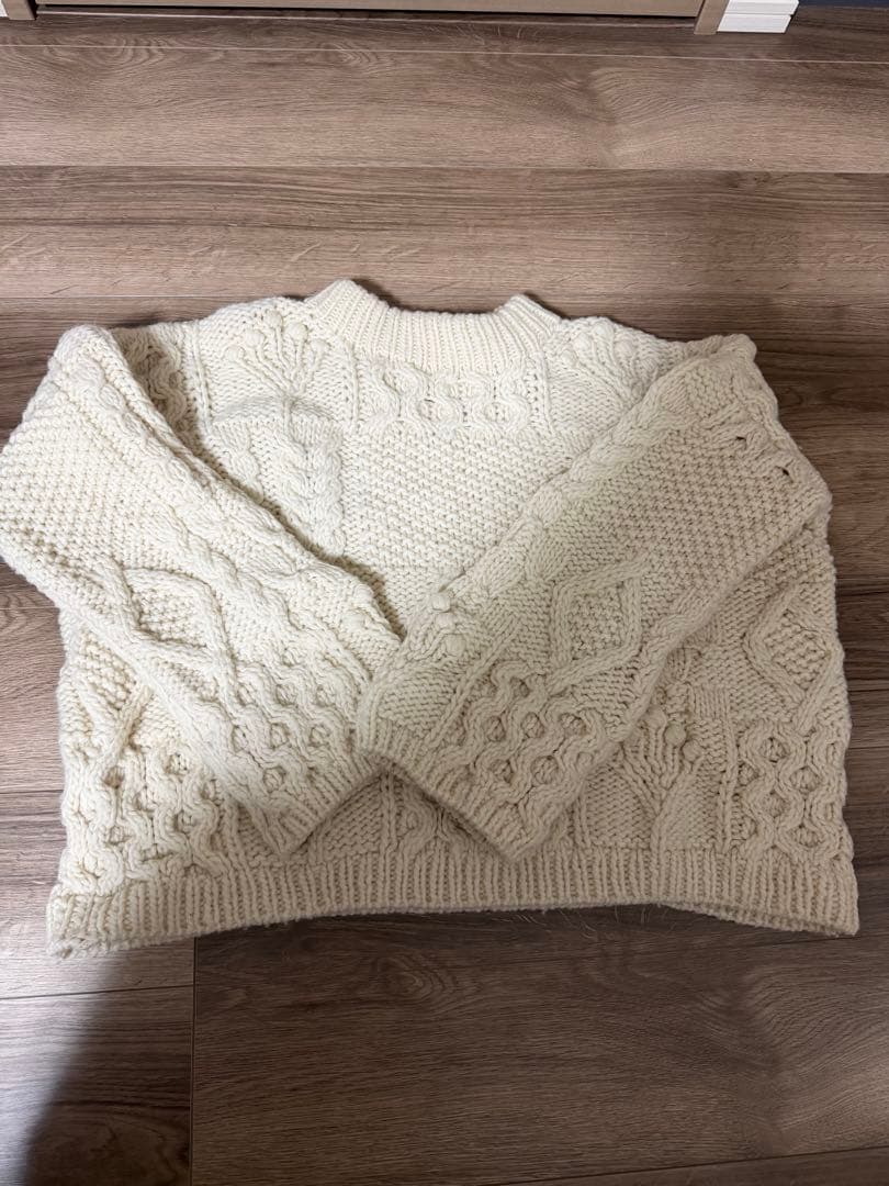 Todayful ホワイト　ニット　ウール