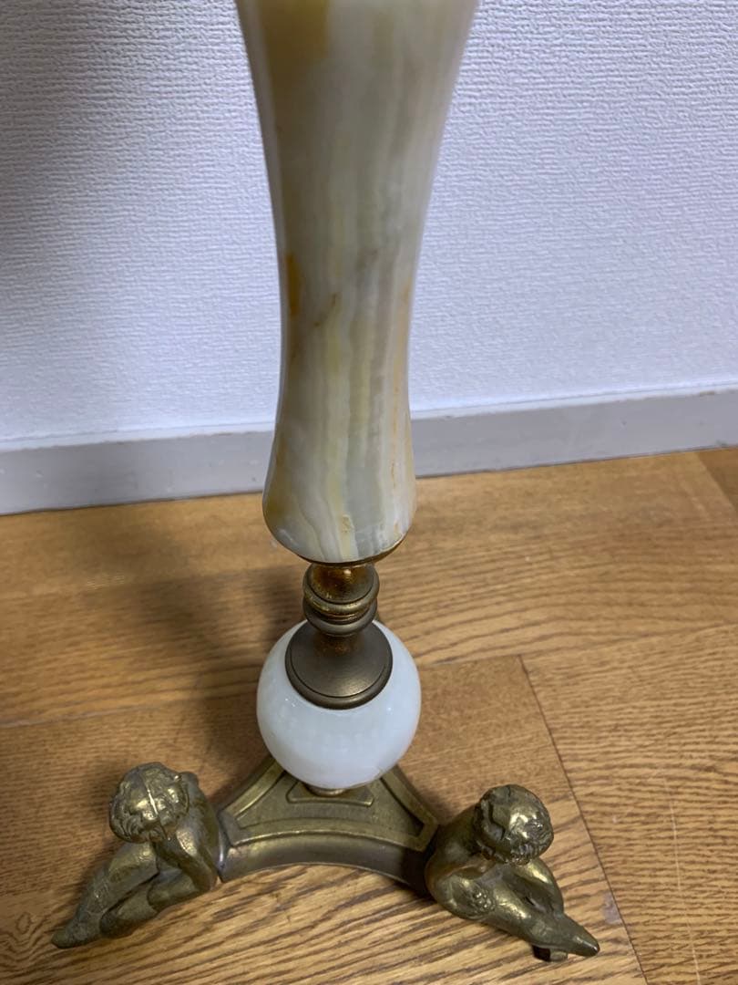 大理石灰皿 アンティーク 真鍮　アッシュトレイ