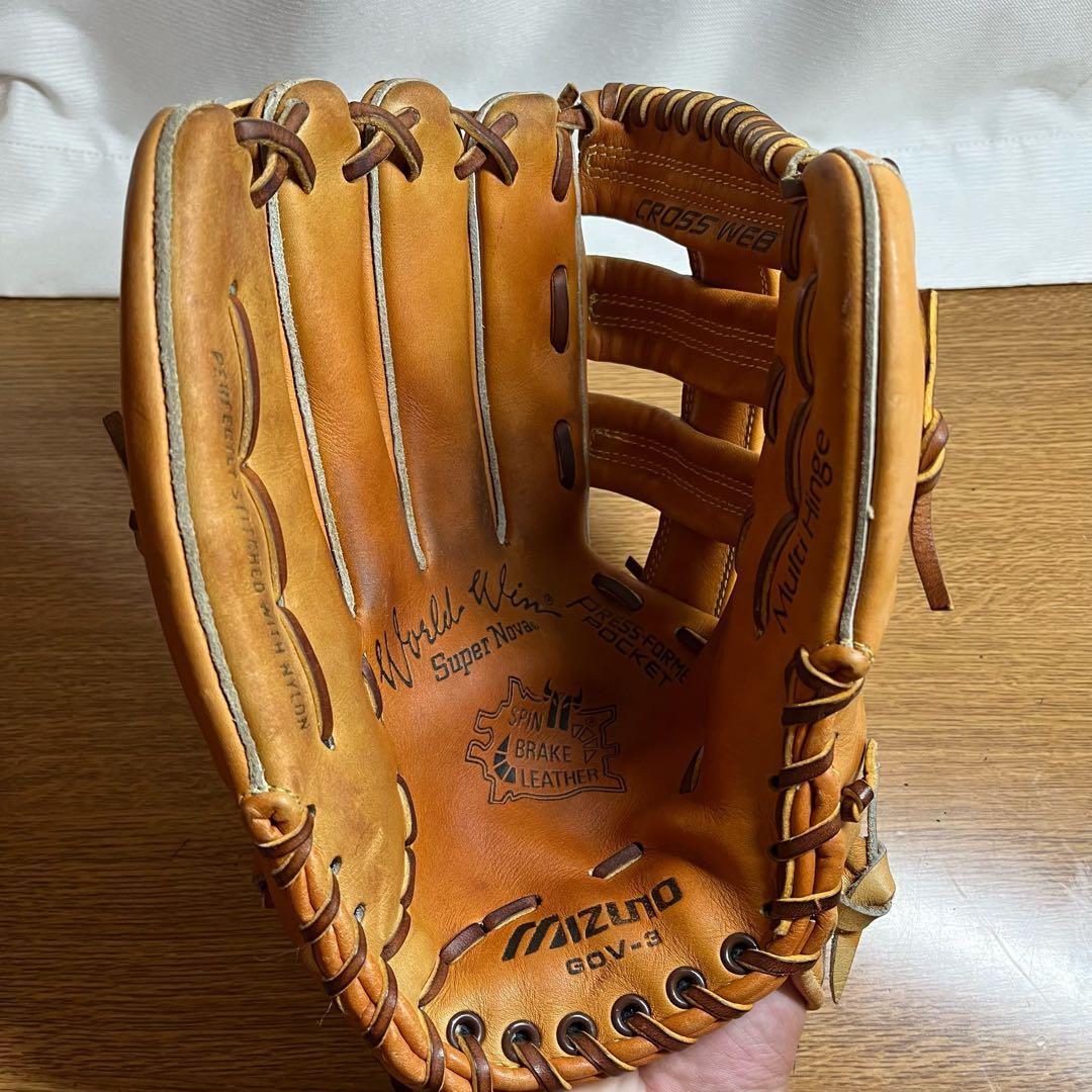ミズノ ワールドウィン 一般硬式 グローブ グラブ 左投げ 外野用 極美品