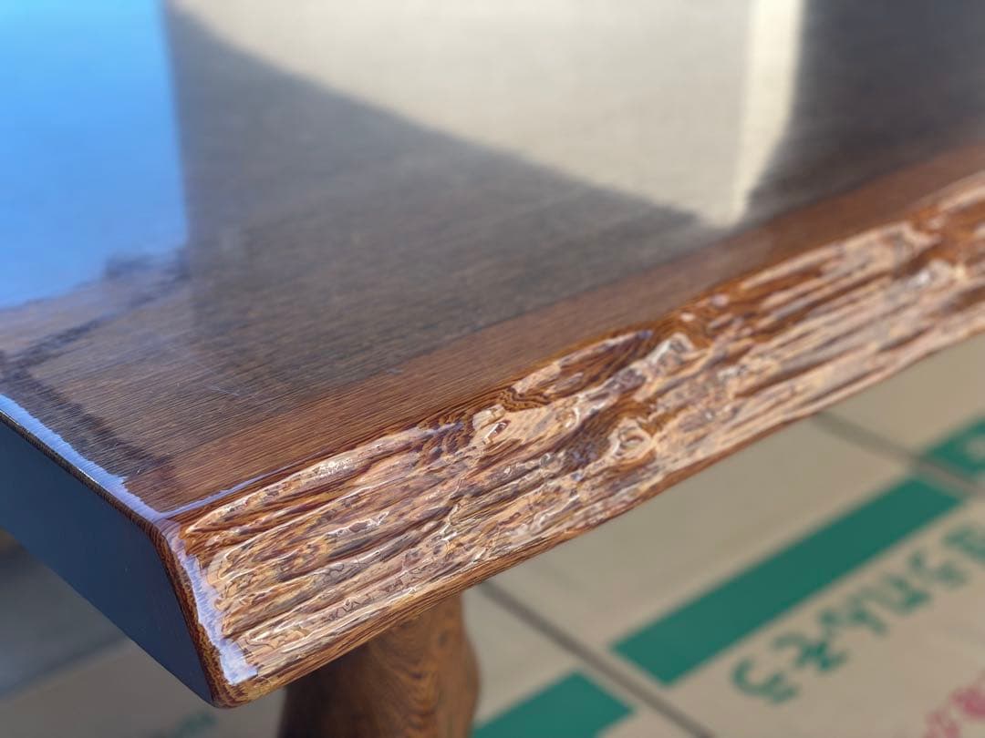 タガヤサン／鉄刀木 座卓 約150×75×30cm ローテーブル 机