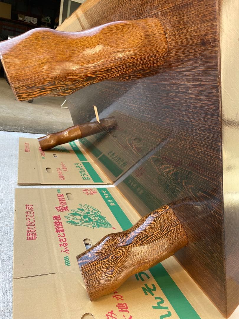 タガヤサン／鉄刀木 座卓 約150×75×30cm ローテーブル 机