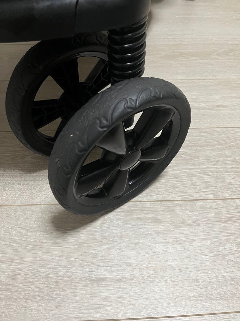 KATOJI 二人でゴーDX ブラック 2人乗りベビーカー　レインカバー未使用