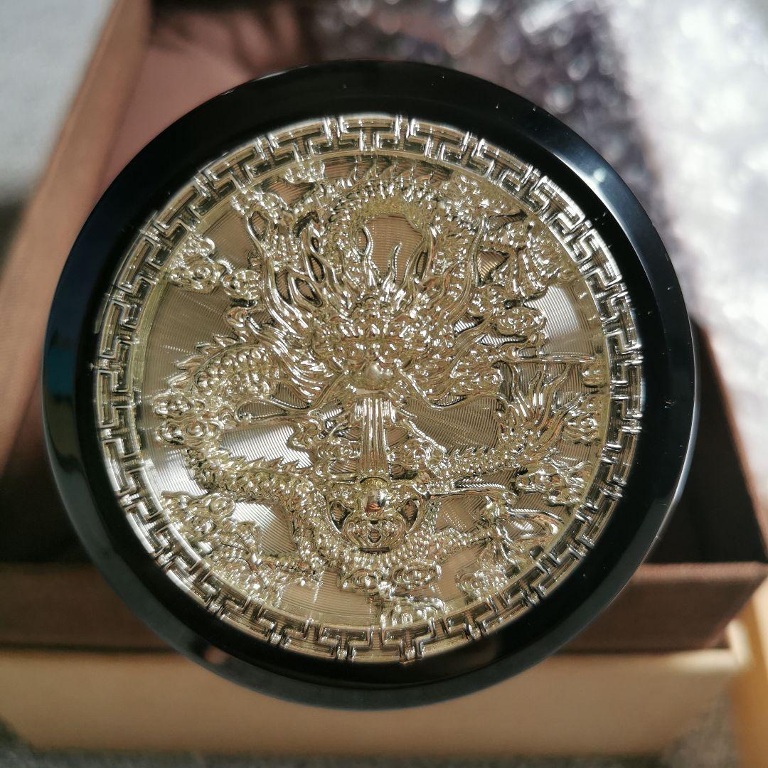 辰年　工芸純銀製ボトル　証明書付き