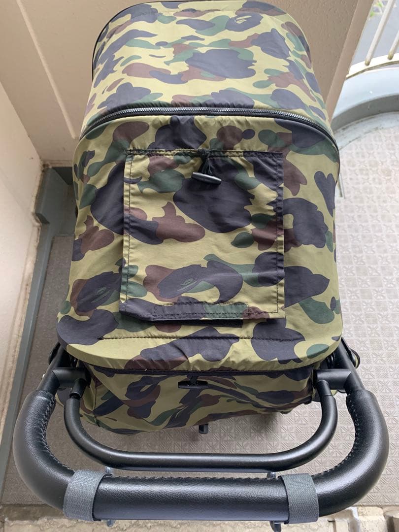 限定 a bathing ape ベビーカー エアバギー カモフラ cybex