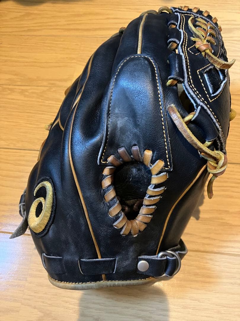 アシックス　硬式グローブ 黒