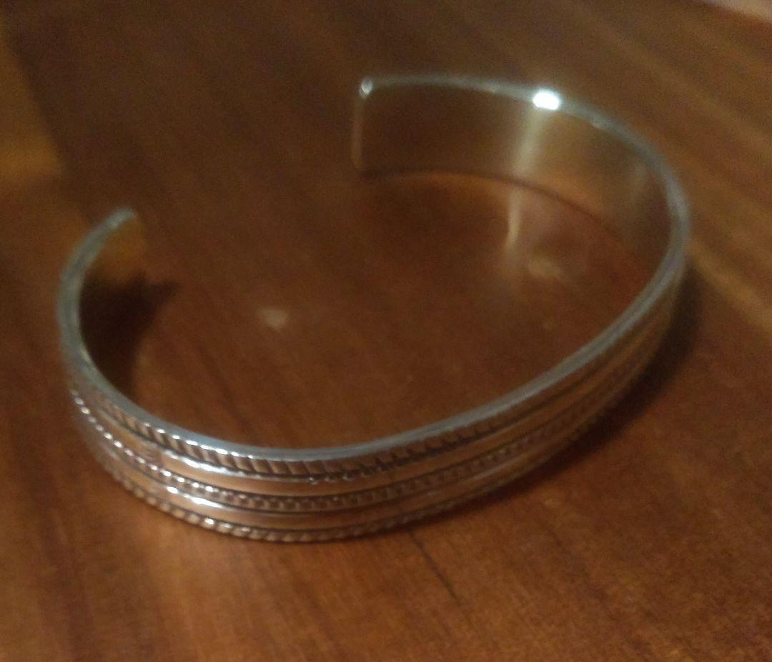 NAVAJO Bruce Morgan スタンプワークバングル STERLING