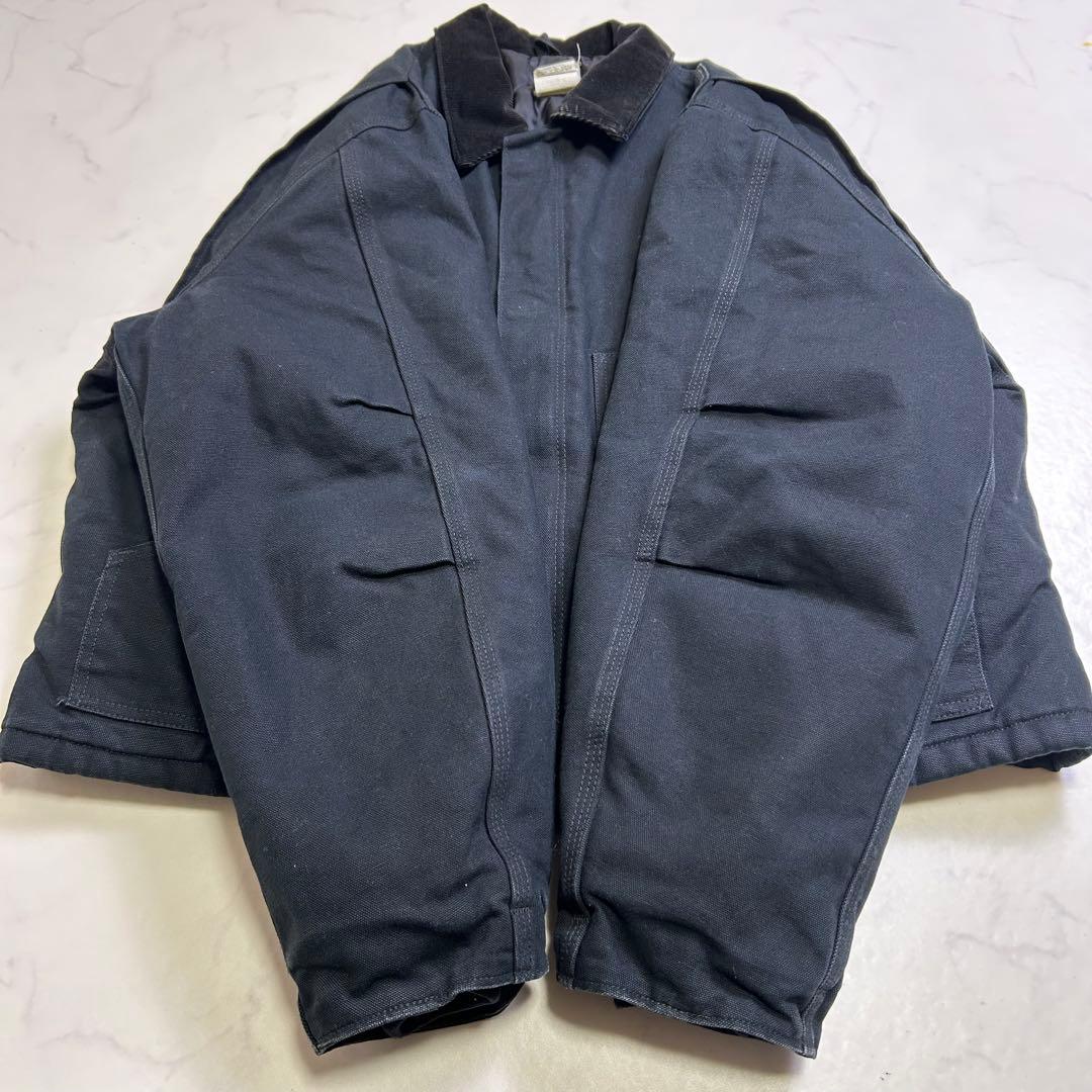 【美品】カーハート トラディショナルジャケット ショート丈 黒 XL ダック地