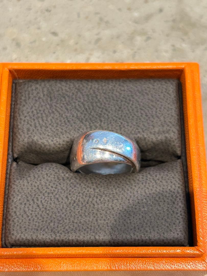 HERMES エルメス ツイスト リング ヴィンテージ925