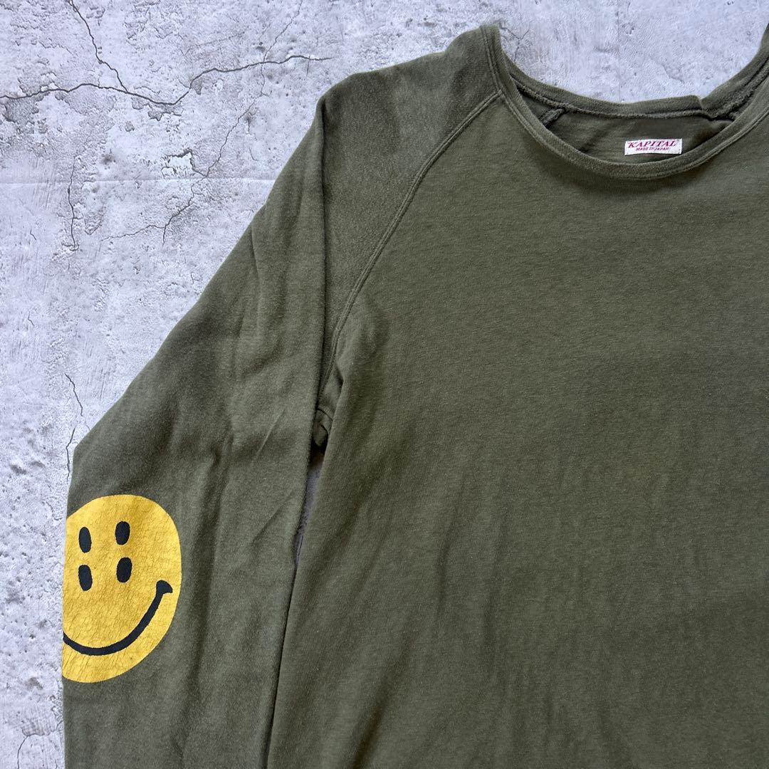 KAPITAL SMILEY スマイリーフェイス プリントTシャツ ロンT 2