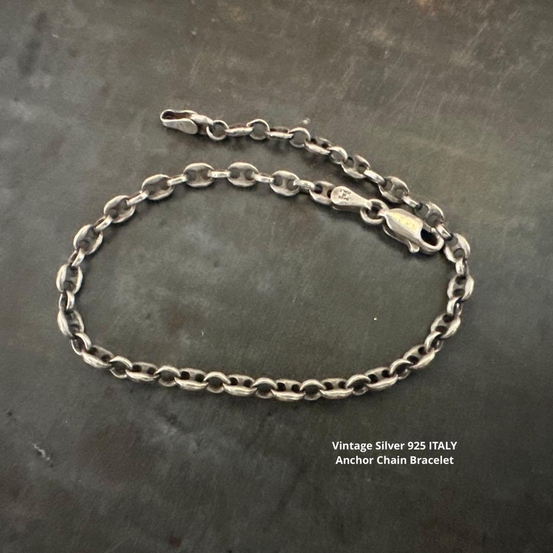 希少　激渋　ヴィンテージ　ブレスレット　アンティーク　925 イタリア　シルバー