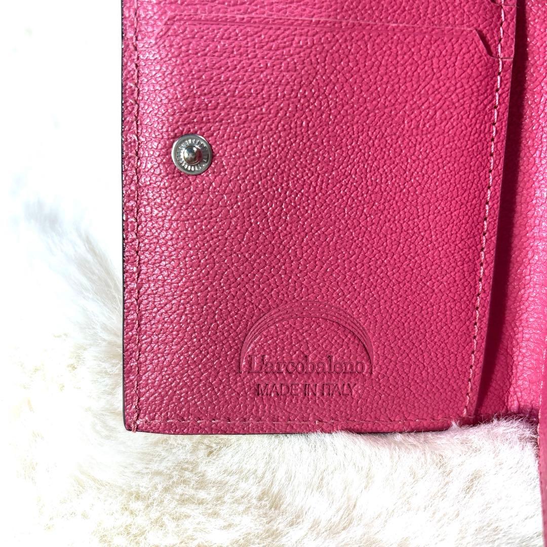 【美品】L'arcobaleno ラルコバレーノ スマートカードウォレット