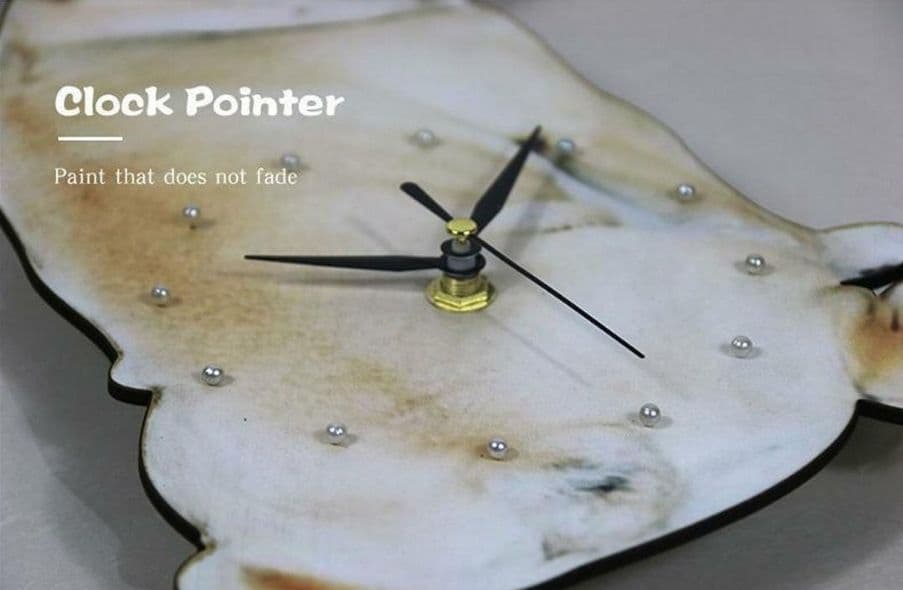 【リアル】壁掛け ペット時計 かわいい ブルドッグ インテリア