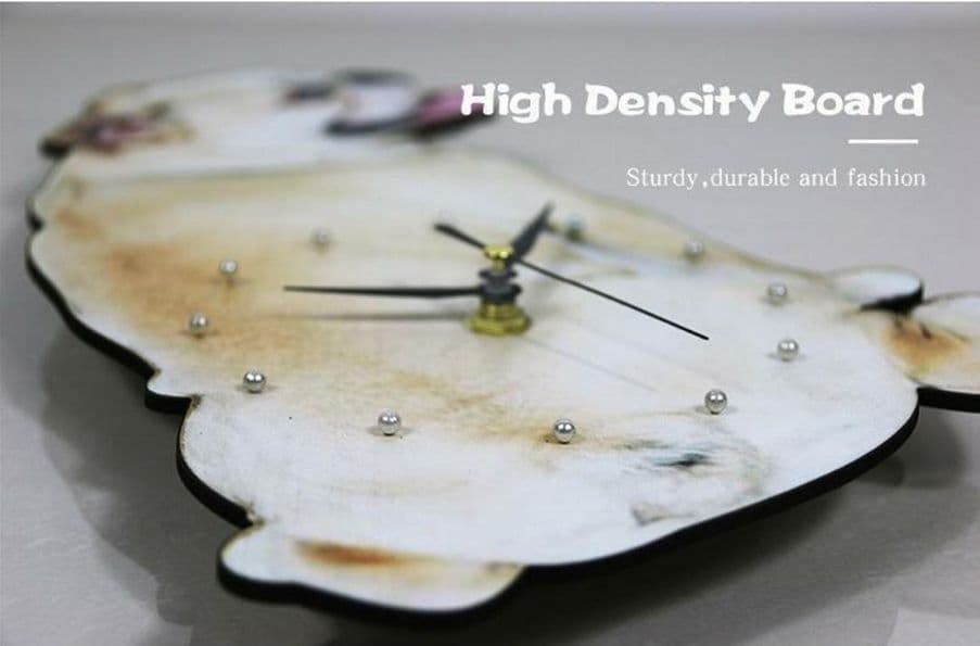 【リアル】壁掛け ペット時計 かわいい ブルドッグ インテリア