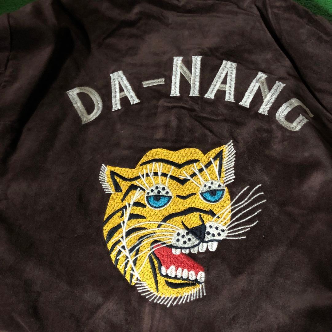 HOUSTON ヒューストン ベトジャン ベトナムジャケット ベロア 虎 XL