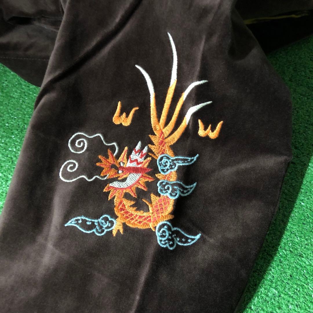 HOUSTON ヒューストン ベトジャン ベトナムジャケット ベロア 虎 XL