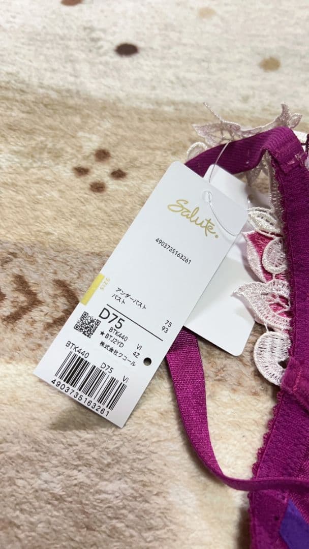ワコール サルート予約限定40G ブラD75 VI タグ付き