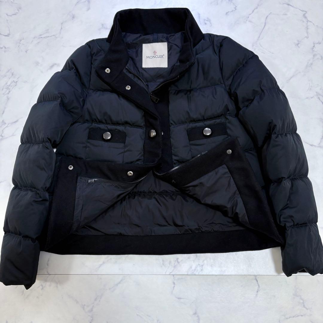 美品 MONCLER モンクレール MAIMI ダウンジャケット ウール切替 0