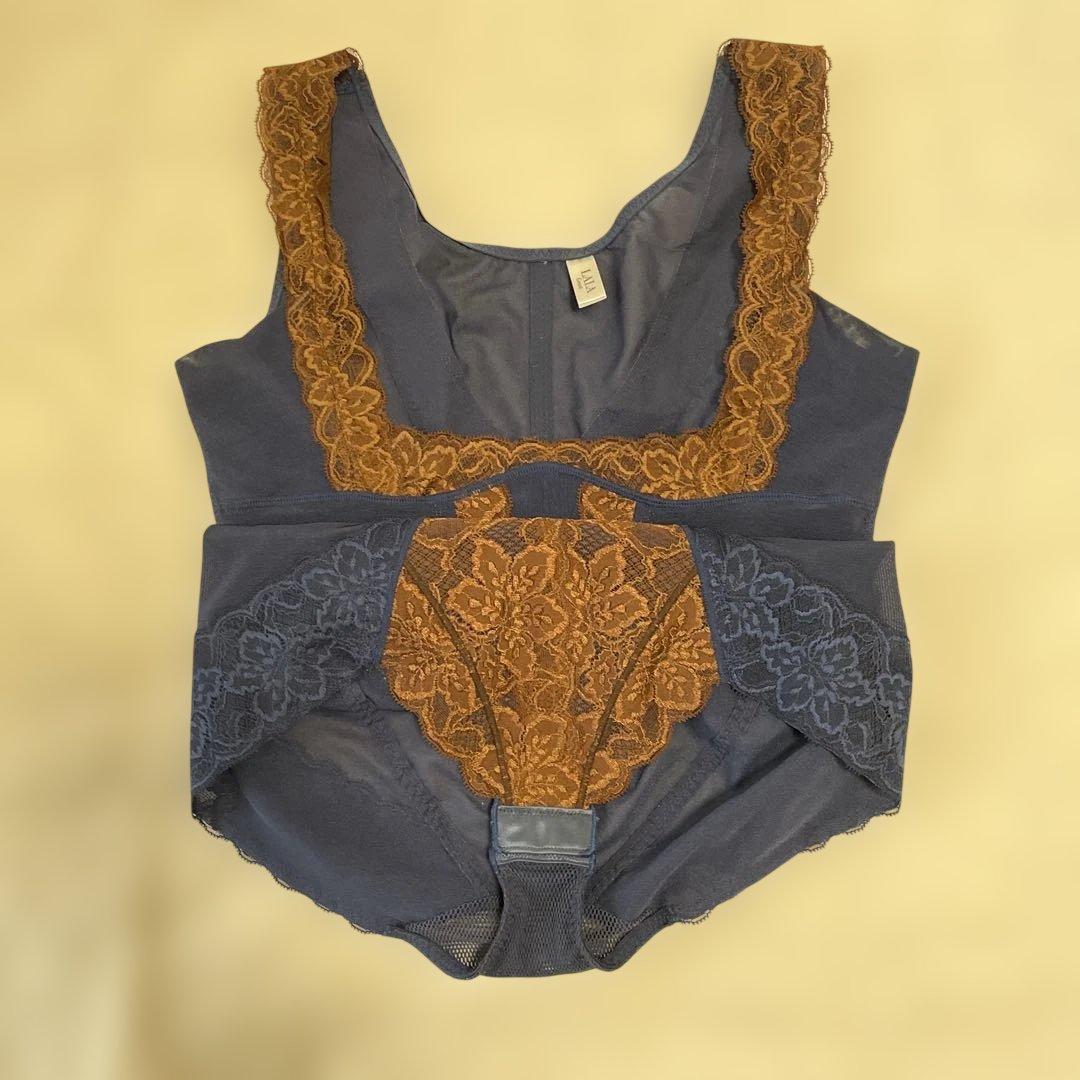 LALA Grant ネイビー ボディスーツ　90LL グラントイーワンズ