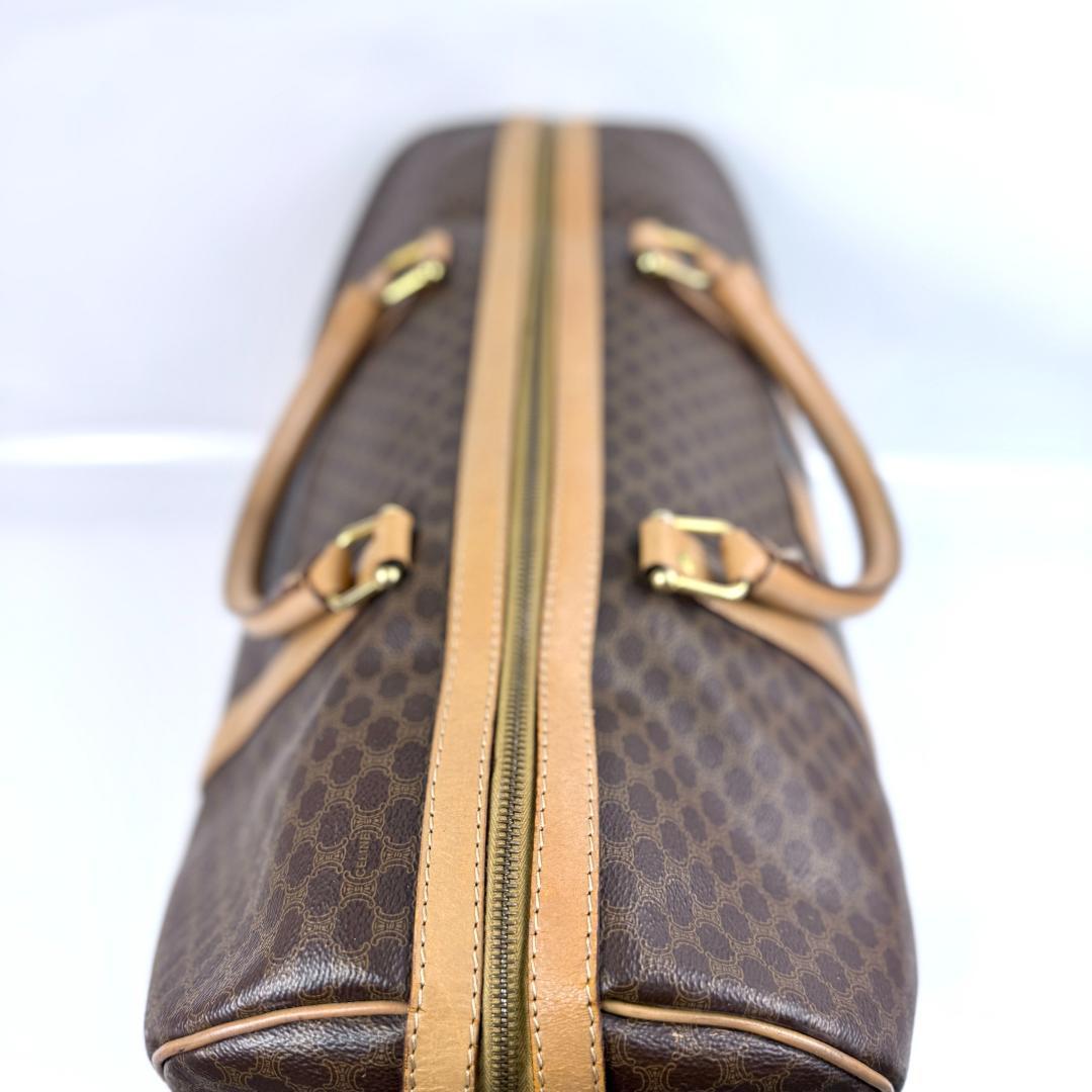 美品 セリーヌ ボストンバッグ マカダム モノグラム 嘉手納 大容量 旅行