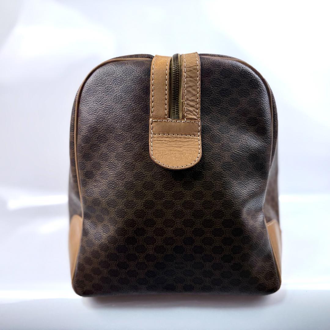 美品 セリーヌ ボストンバッグ マカダム モノグラム 嘉手納 大容量 旅行