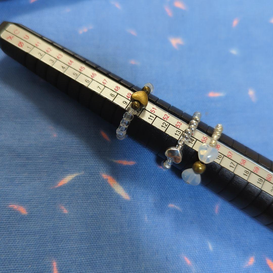 画面画面ハンドメイド にこちゃんスマイリー　　リング他指輪5点セット BB-53