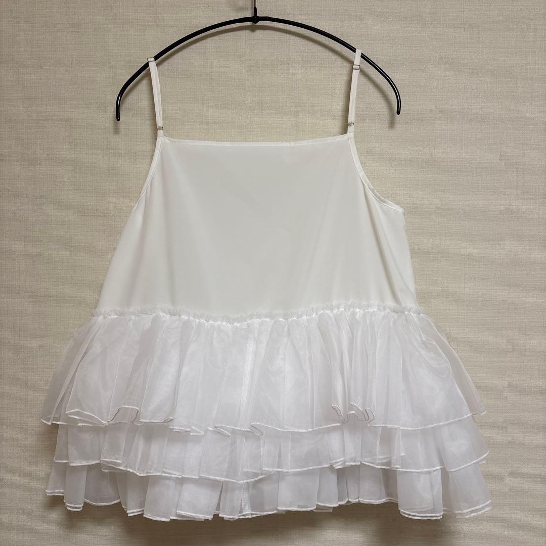 ★美品★ Hem tulle docking pullover