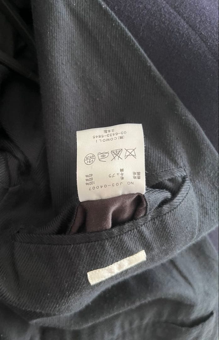 comoli メルトンコート ネイビー サイズ0