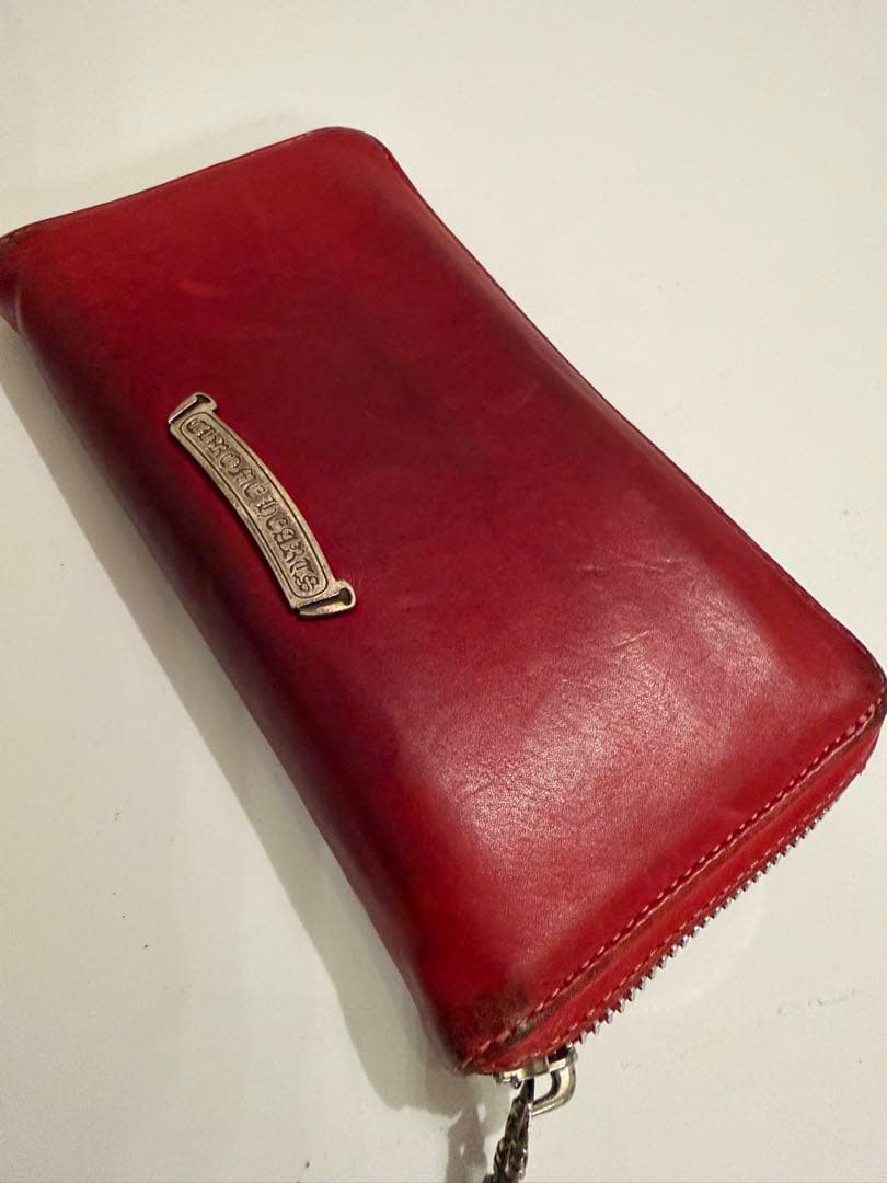 sakuya0408 クロムハーツ　ウォレット　長財布　レッドレザー