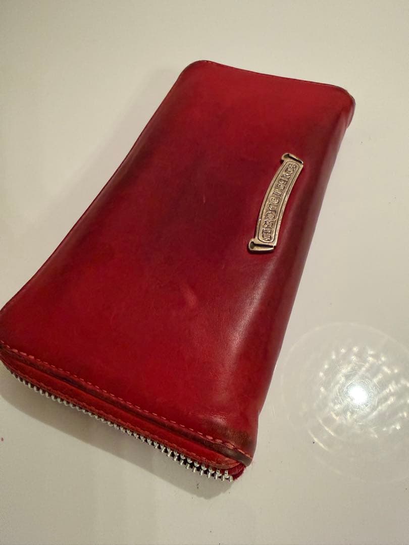 sakuya0408 クロムハーツ　ウォレット　長財布　レッドレザー