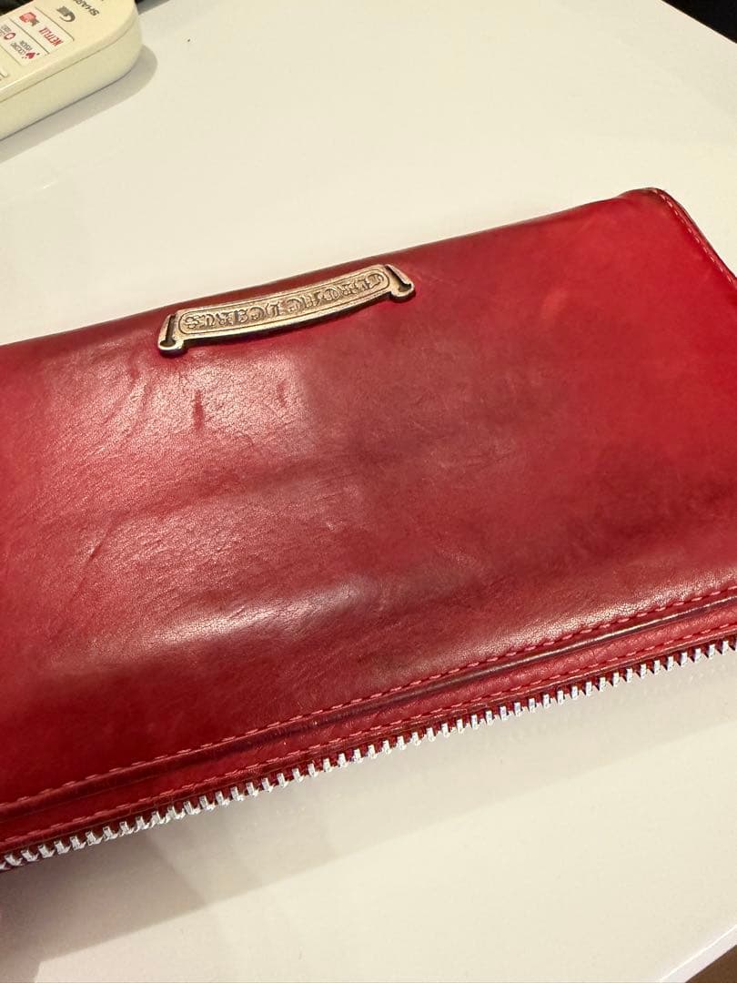 sakuya0408 クロムハーツ　ウォレット　長財布　レッドレザー