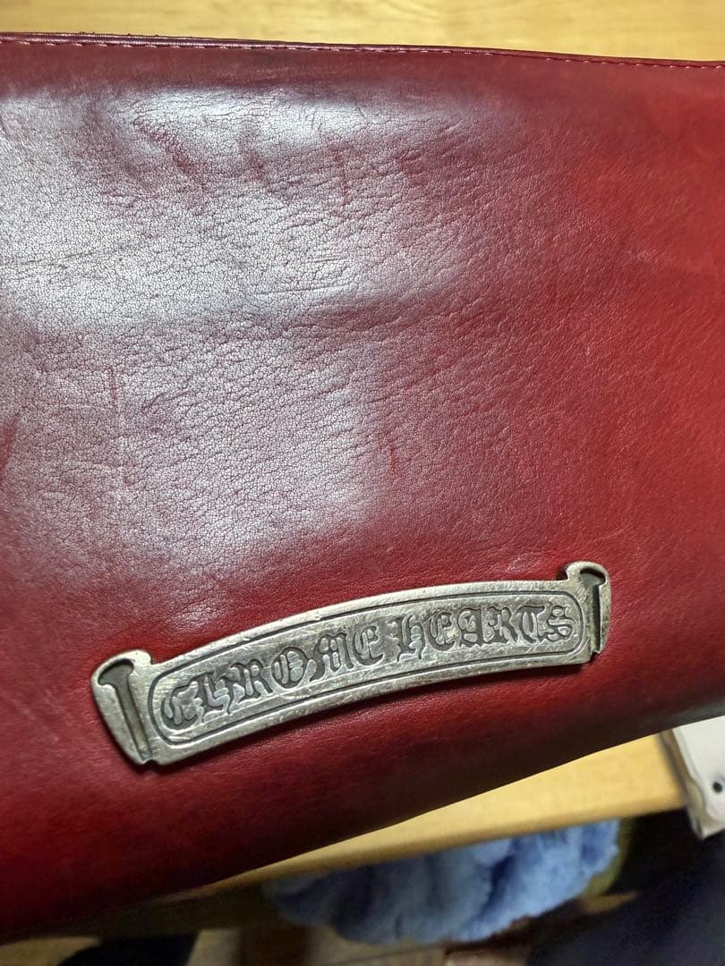 sakuya0408 クロムハーツ　ウォレット　長財布　レッドレザー