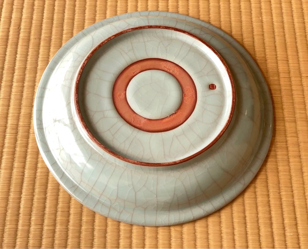 鈴木三成　青瓷　皿　有名作家