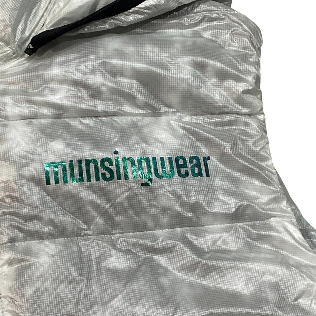 マンシングウェア フード付き 中綿 ジャケット ベスト L ホワイト ゴルフ