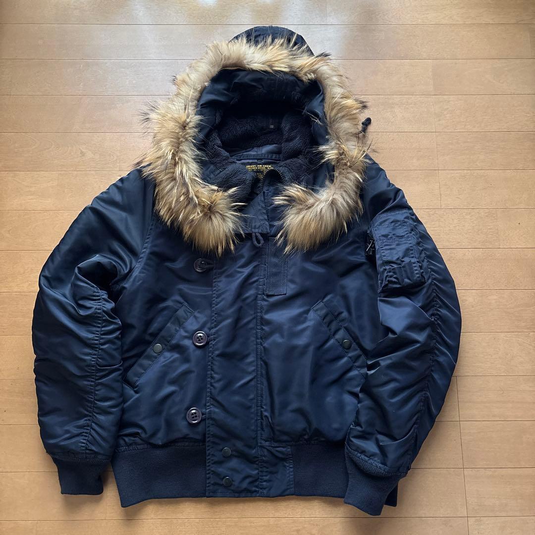 HOUSTON N-2Bジャケット Mサイズ ネイビー