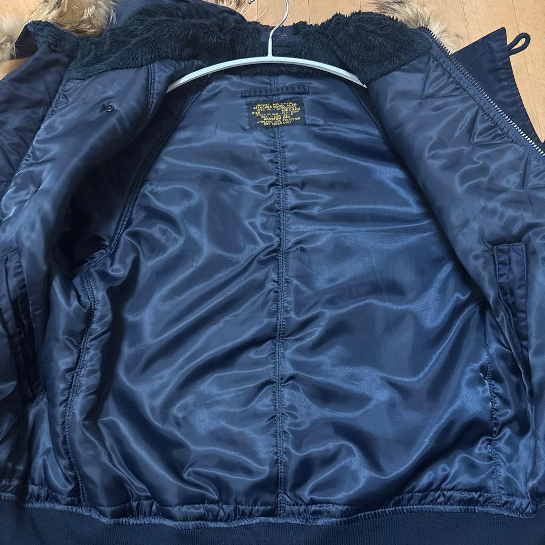 HOUSTON N-2Bジャケット Mサイズ ネイビー