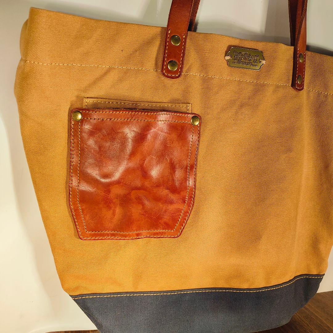 【極美品】Levi’s　キャンバス×本革トートバッグ｜2Horseプレート搭載