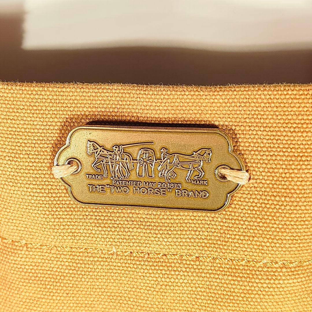 【極美品】Levi’s　キャンバス×本革トートバッグ｜2Horseプレート搭載