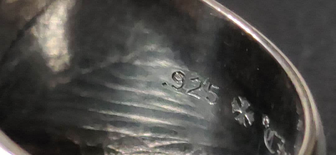 シルバー925 ホースシューエンブレムリング　Silver925 24号