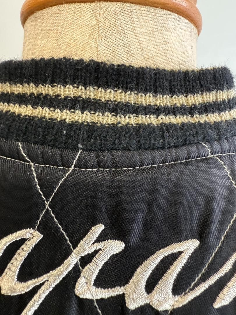 東洋エンタープライズ　蛇髑髏刺繍ベルベットリバーシブルスカジャン　サイズM