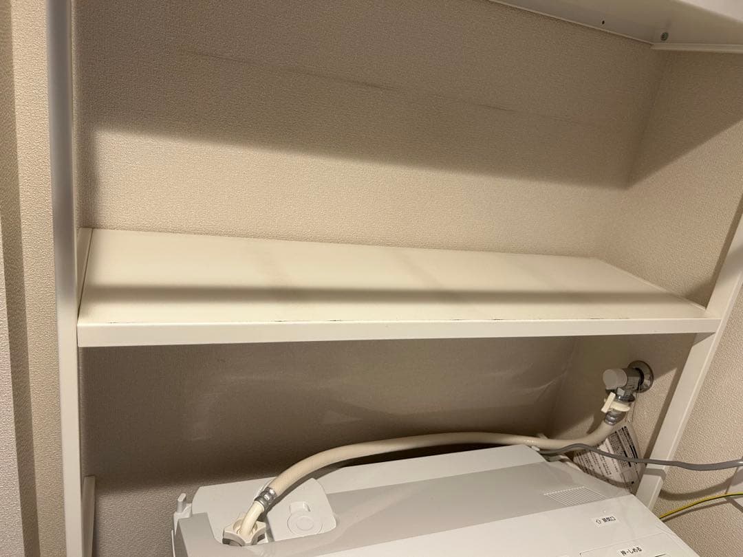 ★4/12まで出品★tower 山﨑実業ランドリーラック 洗濯機用 上部棚付き